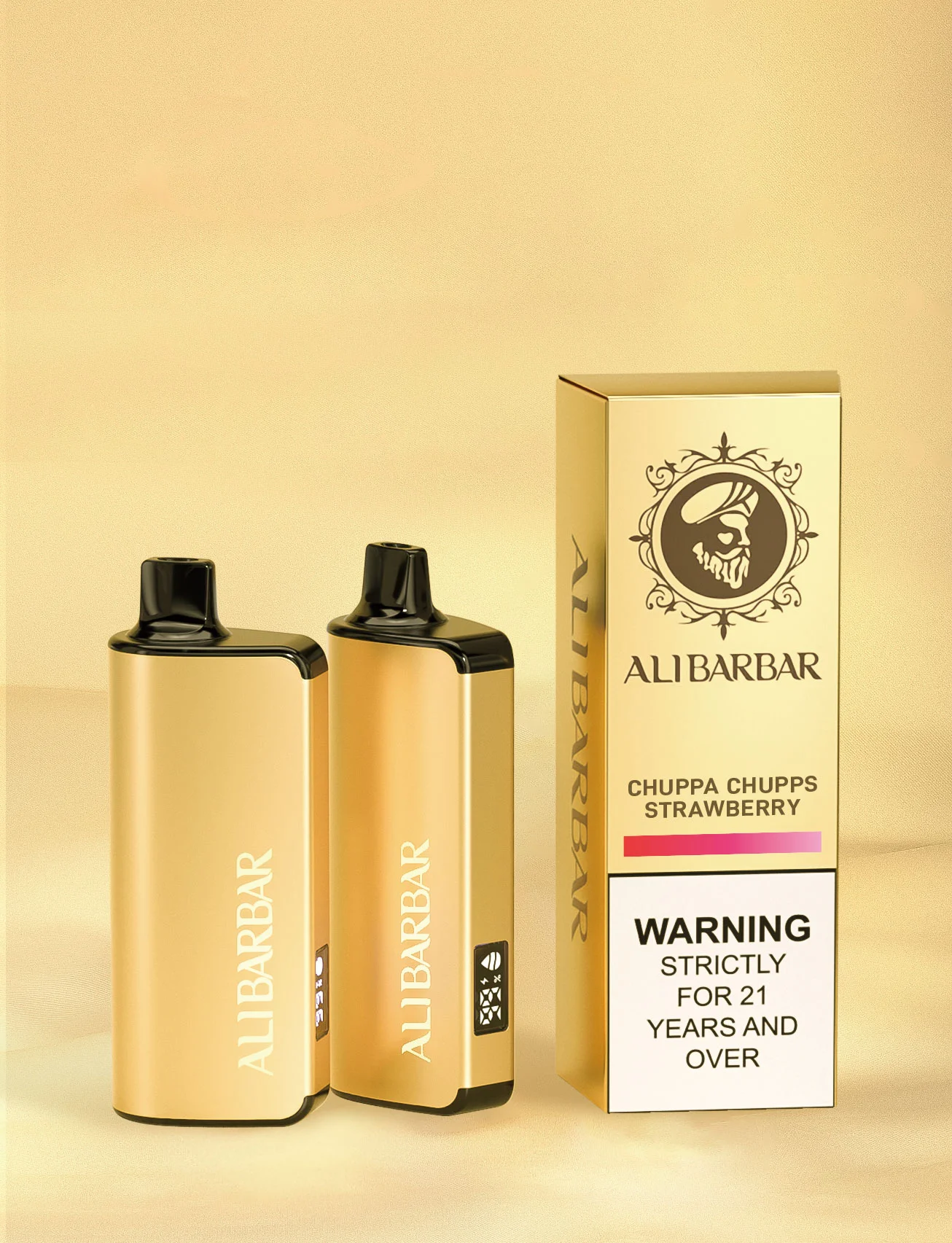 ALIBARBAR gold product and packaging